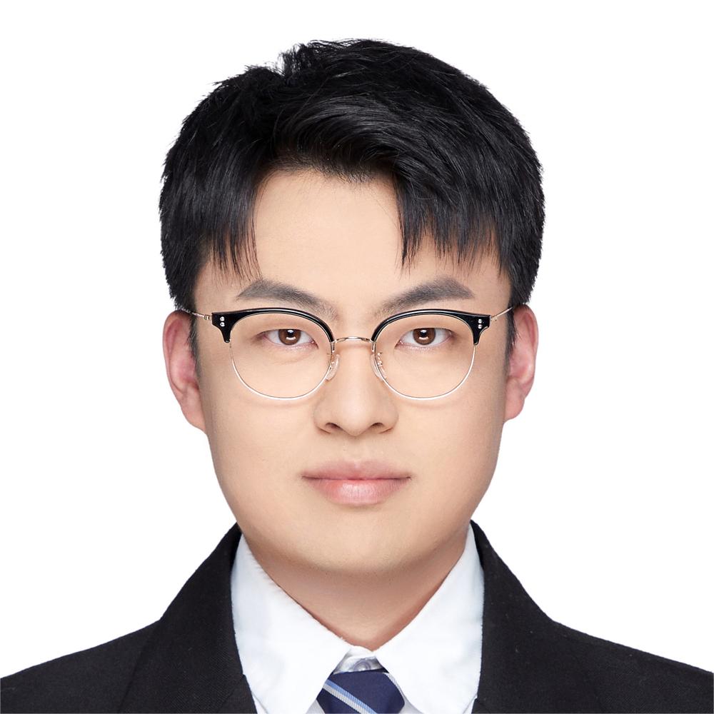 I am Yue. I am wearing a suit.